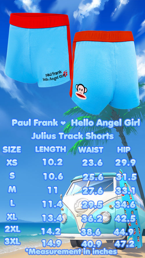 Paul Frank ❤ Hello Angel Girl Julius Track Shorts