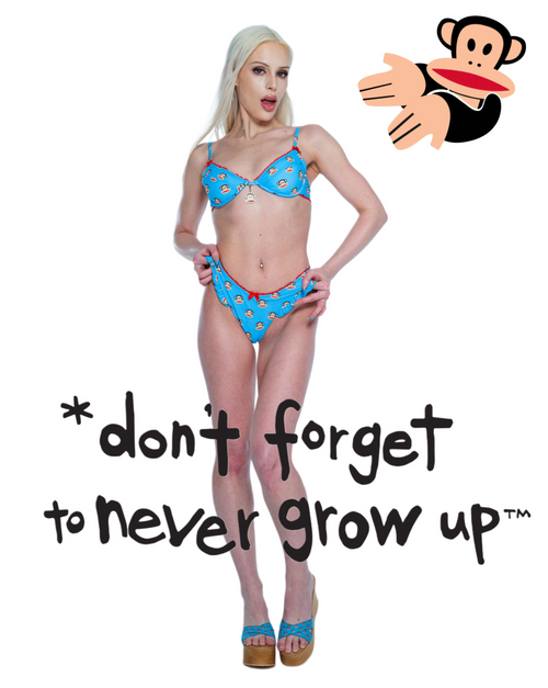 Paul Frank ❤ Hello Angel Girl Julius Bikini Set with Scrunchie