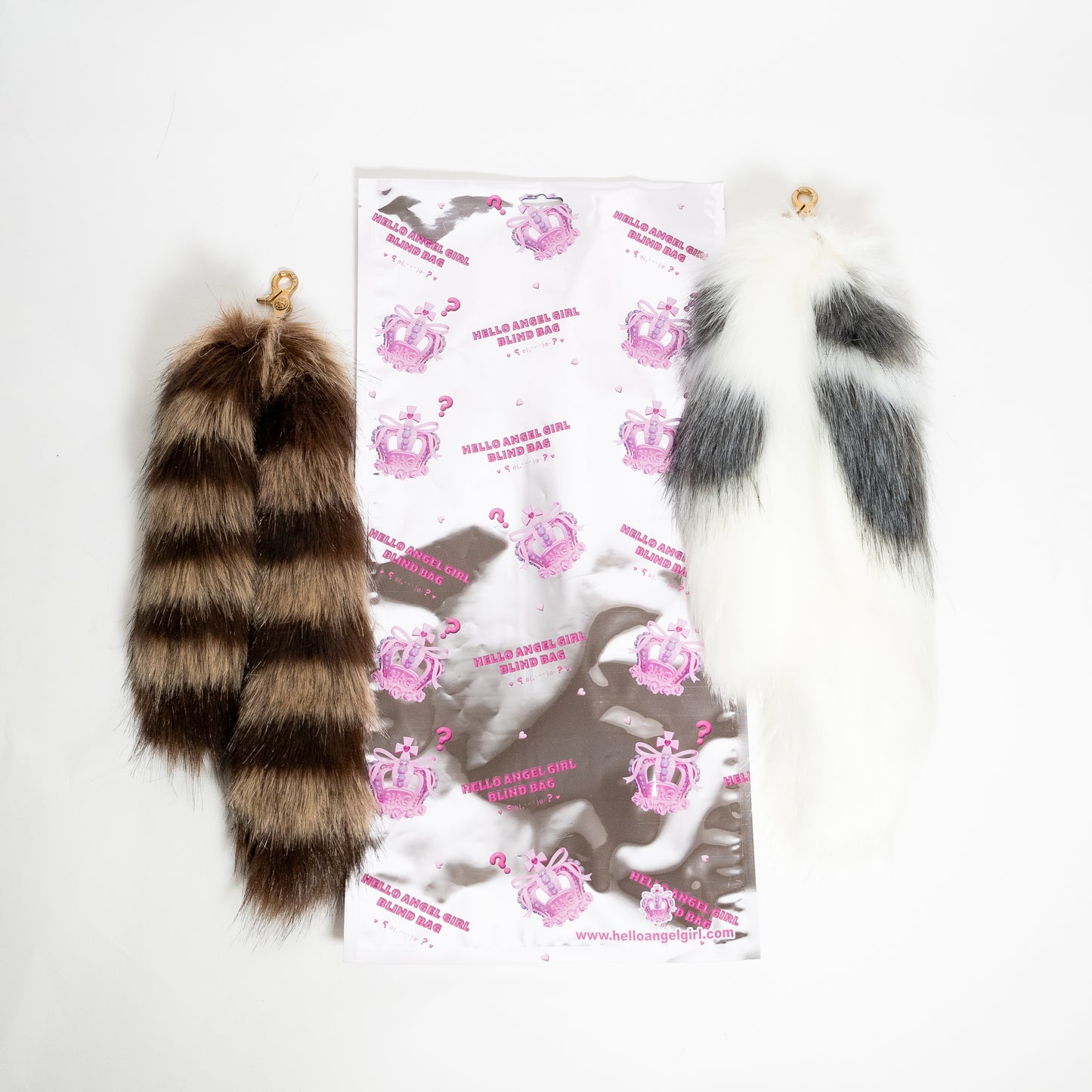 Blind Bag Faux Fur Tail - Raccoon Mew Mew OR Cross Fox Mew Mew