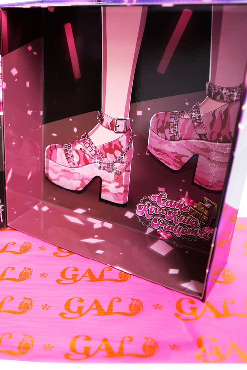 Pink Camo Kira Killa Platform Shoes