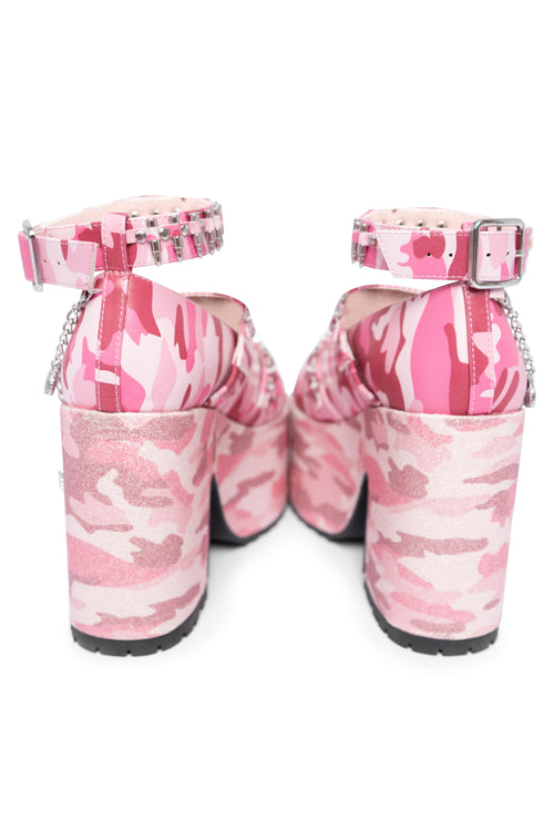 Pink Camo Kira Killa Platform Shoes