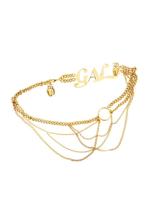 Gal* Grenade Gold Chain Belt
