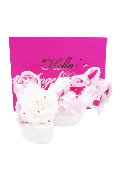 White Hime Heart Heels