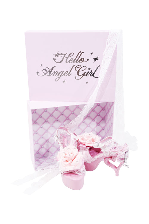 Pink Hime Heart Heels