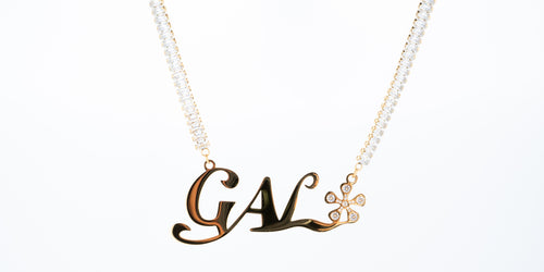 Gal* Gold Baguette Chain Necklace