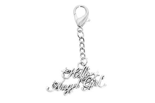 Hello Angel Girl Logo Keychain - Sweet