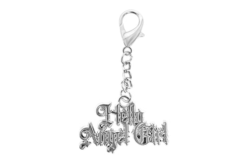 Hello Angel Girl Logo Keychain - Gothic