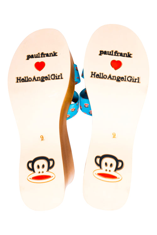 Paul Frank ❤ Hello Angel Girl Julius Bikini Set and Wedges Bundle