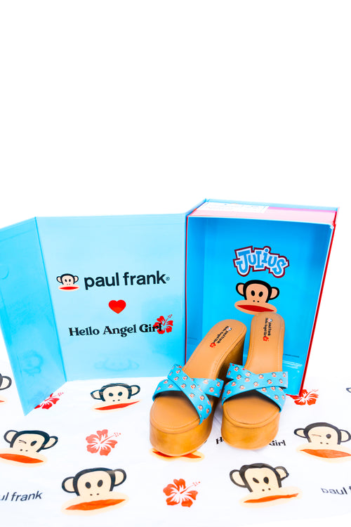 Paul Frank ❤ Hello Angel Girl Julius Bikini Set and Wedges Bundle