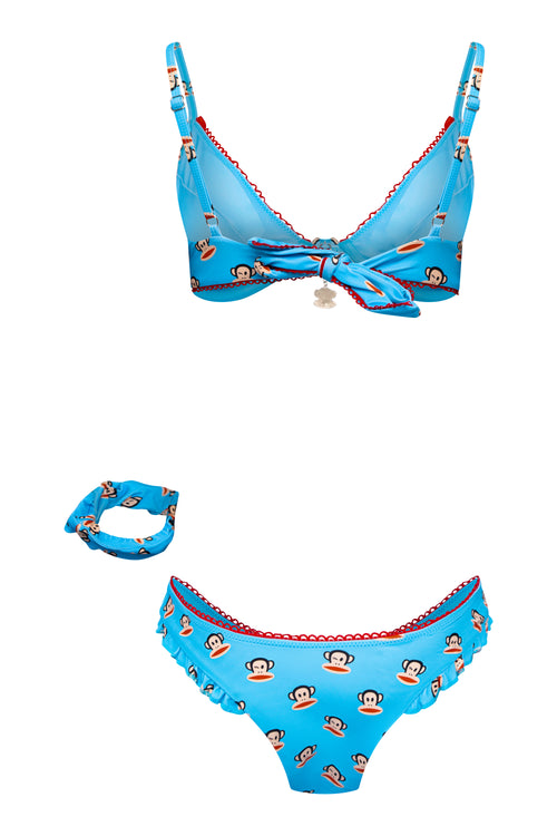Paul Frank ❤ Hello Angel Girl Julius Bikini Set with Scrunchie