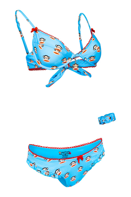 Paul Frank ❤ Hello Angel Girl Julius Bikini Set with Scrunchie