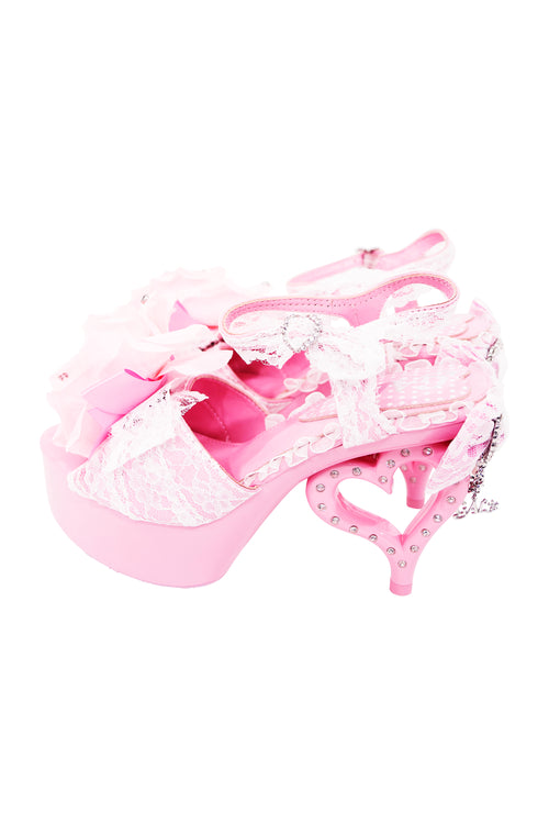 Pink Hime Heart Heels