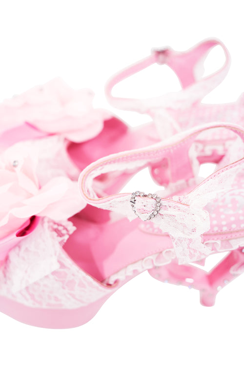 Pink Hime Heart Heels