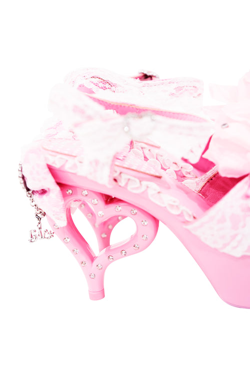 Pink Hime Heart Heels