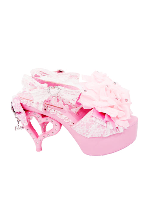Pink Hime Heart Heels