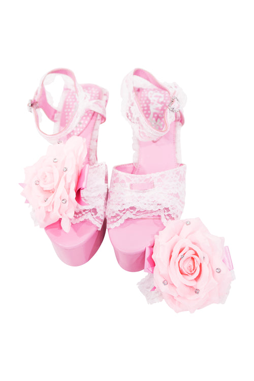 Pink Hime Heart Heels