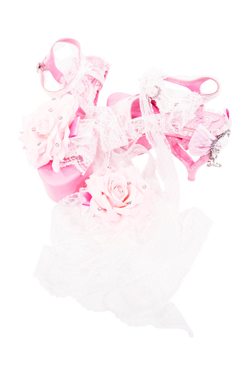 Pink Hime Heart Heels