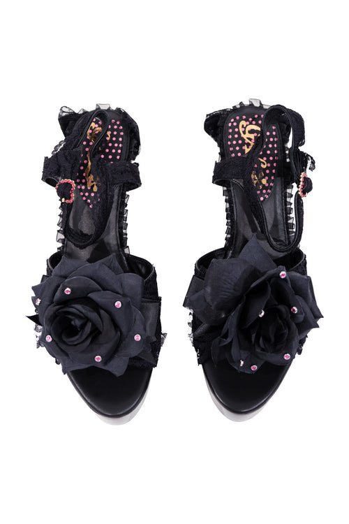 Black Hime Heart Heels