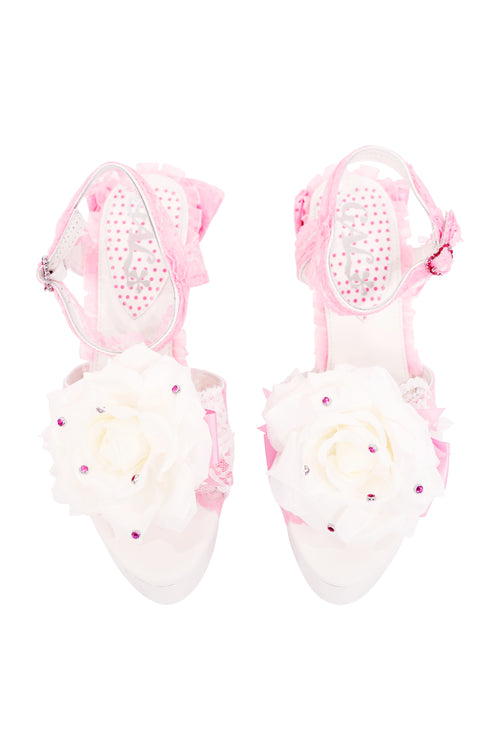 White Hime Heart Heels