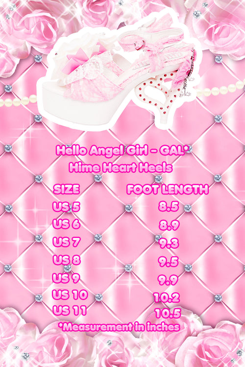 White Hime Heart Heels
