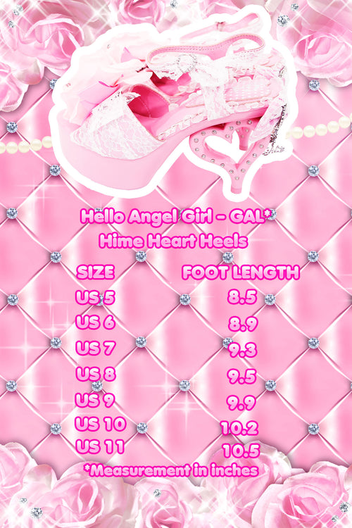 Pink Hime Heart Heels